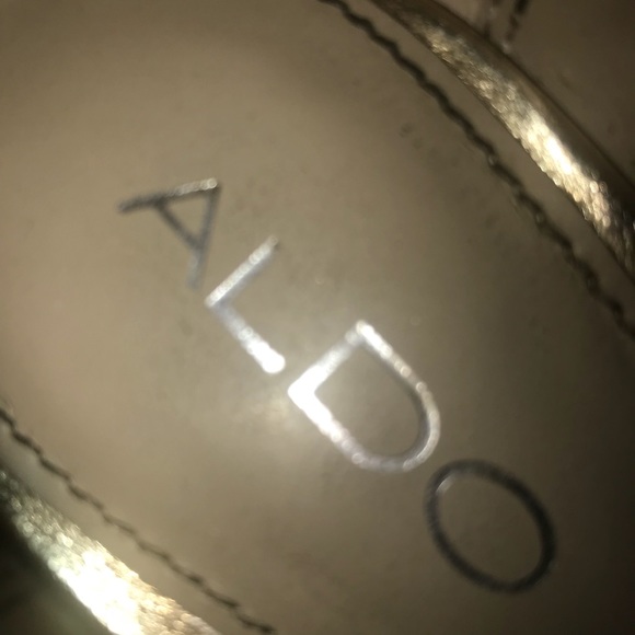 ALDO Gold Metallic Heels - Picture 6 of 6